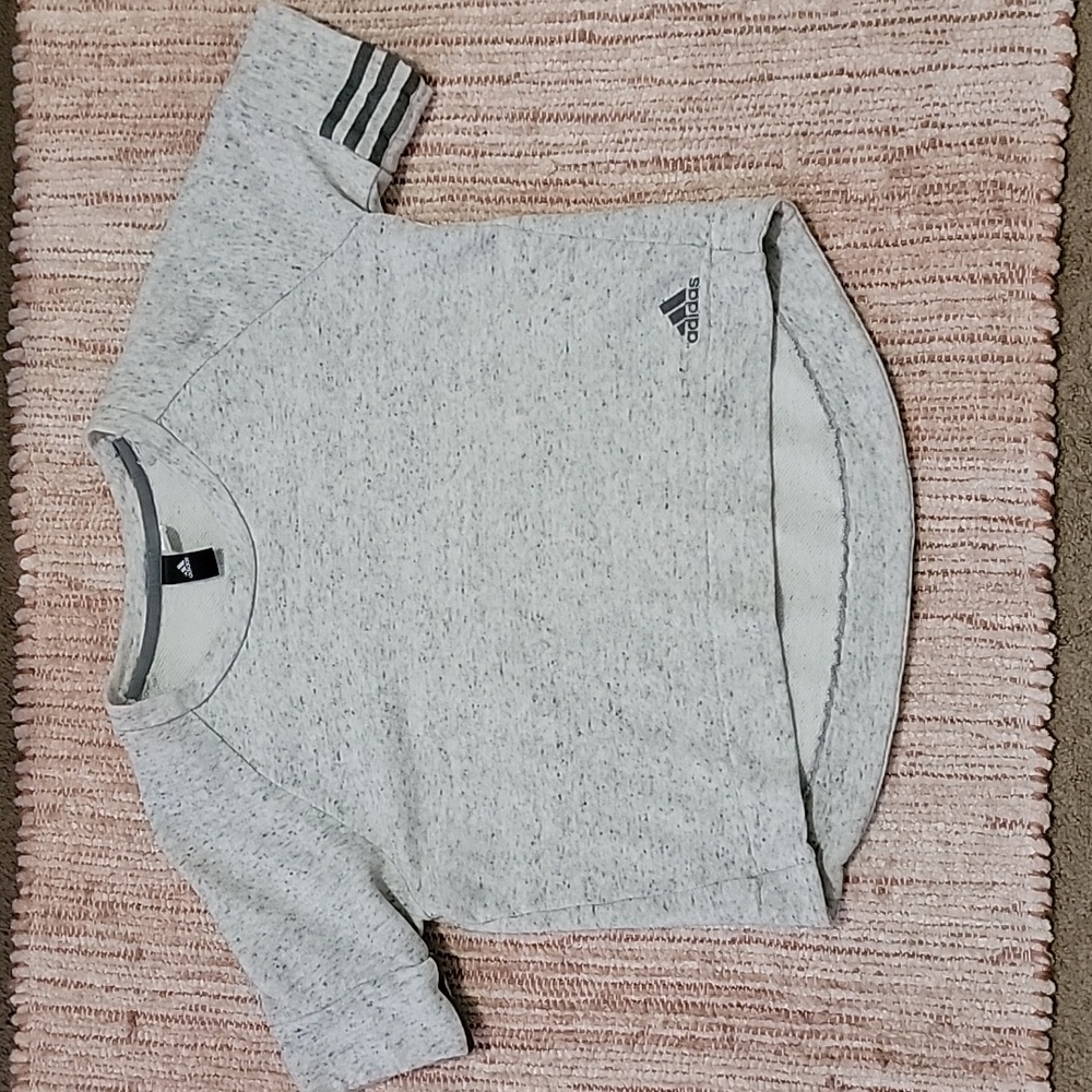 Adidas Crew Neck Crop Shirt Womens Size M
